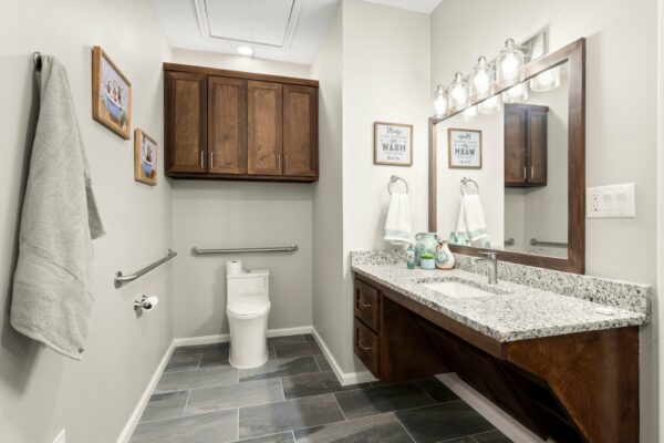Custom Bathrooms at HomeSteady Assisted Living